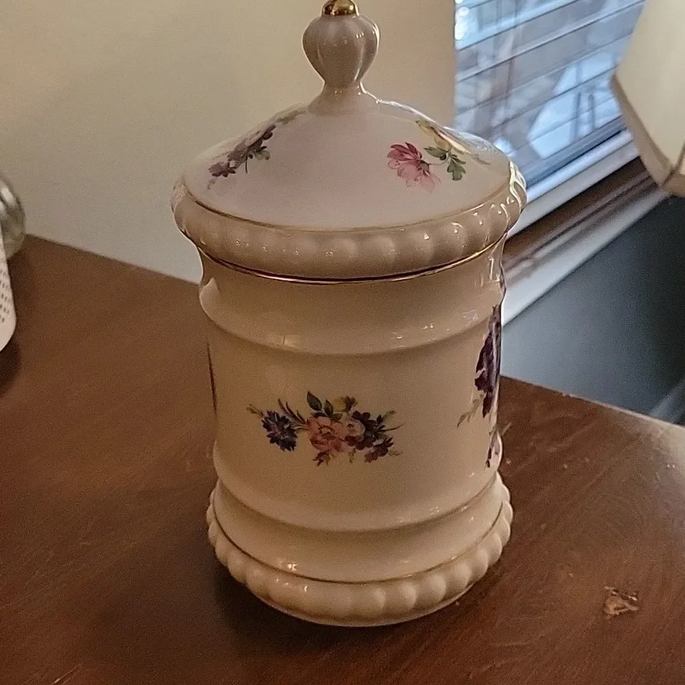 BAREUTHER WALDSASSEN Vintage Limited Edition Floral Porcelain Canister